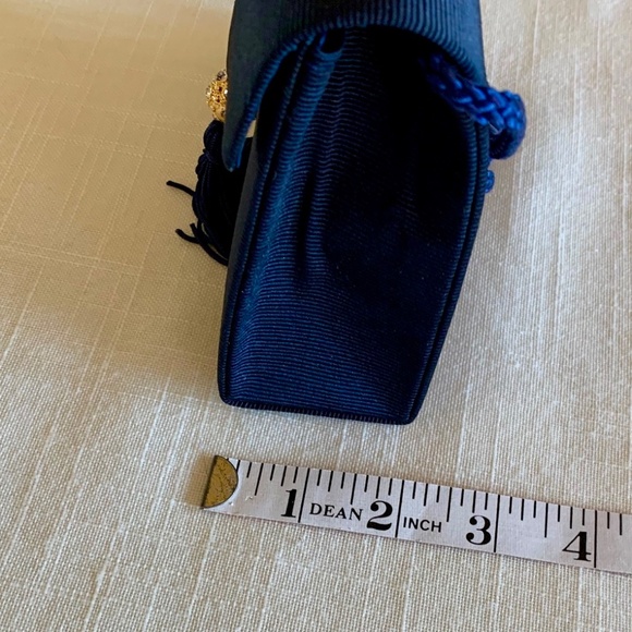 Le Sac Navy Evening Bag - Picture 3 of 6